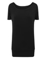Dames T-shirt Build Your Brand BY040 Zwart